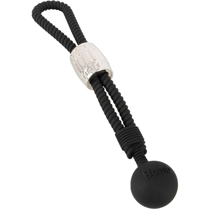 Черное эрекционное лассо с шариком-утяжелителем Heavy Rope - You2Toys