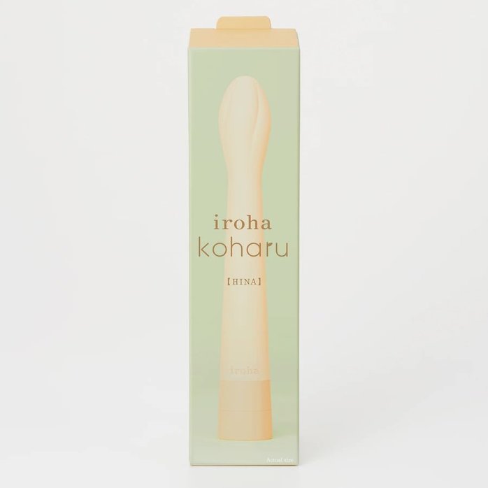 Желтый вибратор Iroha Koharu Hinatsubomi - 16 см - IROHA Vibrators. Фотография 4.