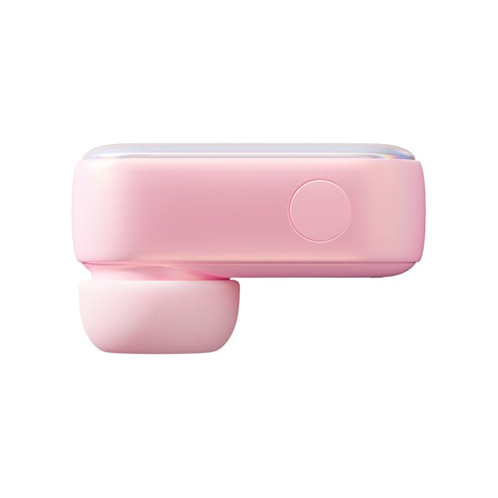 Розовый вакуумный стимулятор клитора Alggie Earphone с управлением через приложение. Фотография 5.