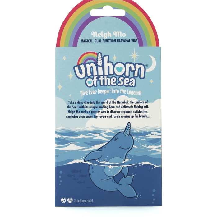 Голубой вибромассажер Unihorn of the Sea Neigh Mo для точечной стимуляции. Фотография 9.