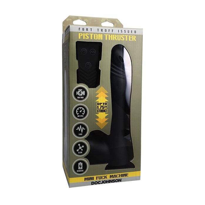 Черная мини-машина на присоске Piston Thruster. Фотография 6.