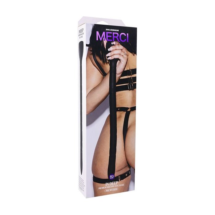 Черный анальный змей Merci In Deep - 49,5 см. Фотография 2.