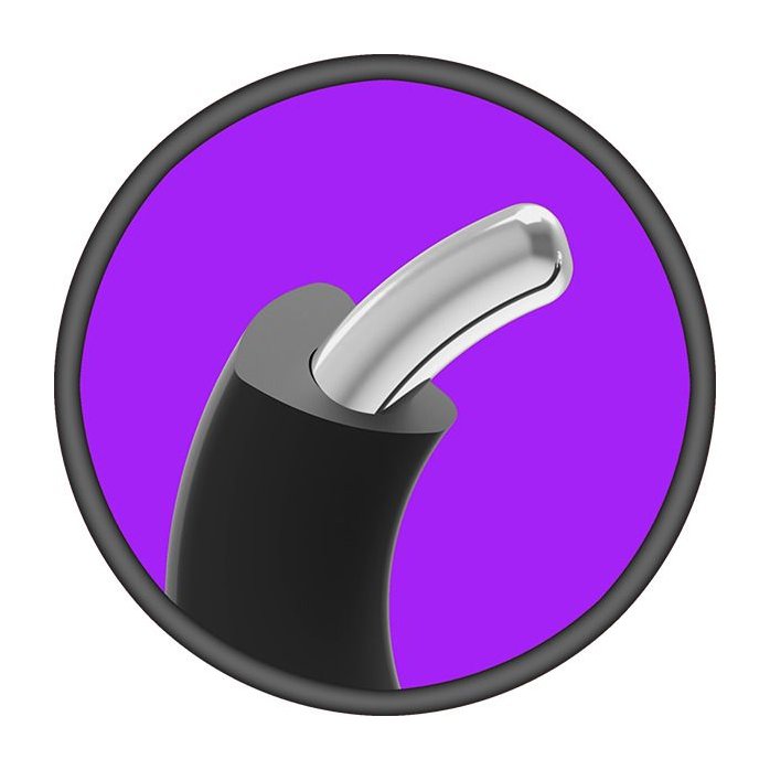 Черное эрекционое кольцо Merci The Paradox 35mm. Фотография 5.