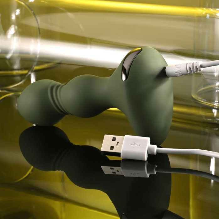 Анальная пробка с вибрацией Lieutenant - 12,2 см. Фотография 10.