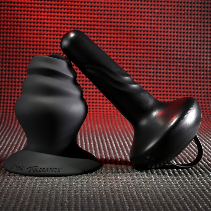 Черный вибростимулятор со съёмной насадкой Echo - 15,3 см. Фотография 11.