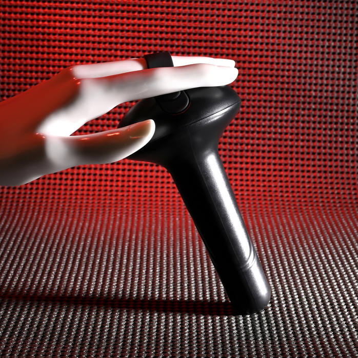 Черный вибростимулятор со съёмной насадкой Echo - 15,3 см. Фотография 18.