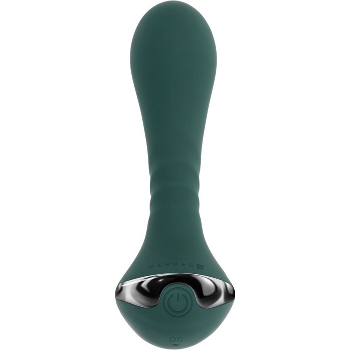 Изумрудный вибромассажёр простаты Goes Anywhere - 12,3 см. Фотография 3.