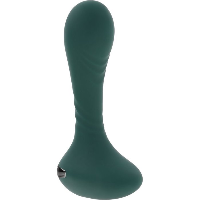 Изумрудный вибромассажёр простаты Goes Anywhere - 12,3 см. Фотография 4.