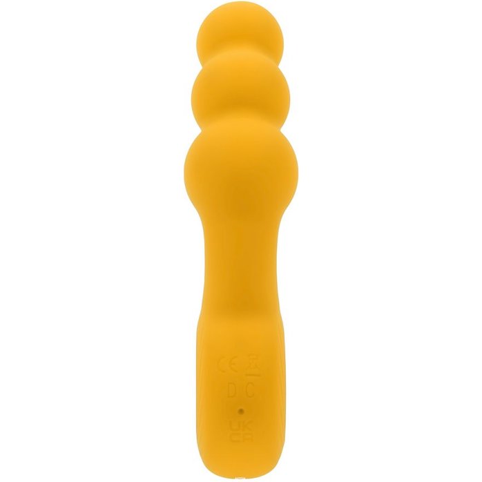 Желтая анальная вибропробка Bumble - 14,9 см. Фотография 3.