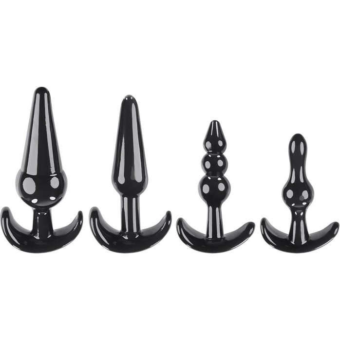 Набор из 4 анальных пробок-якорей Intro To Plugs. Фотография 2.