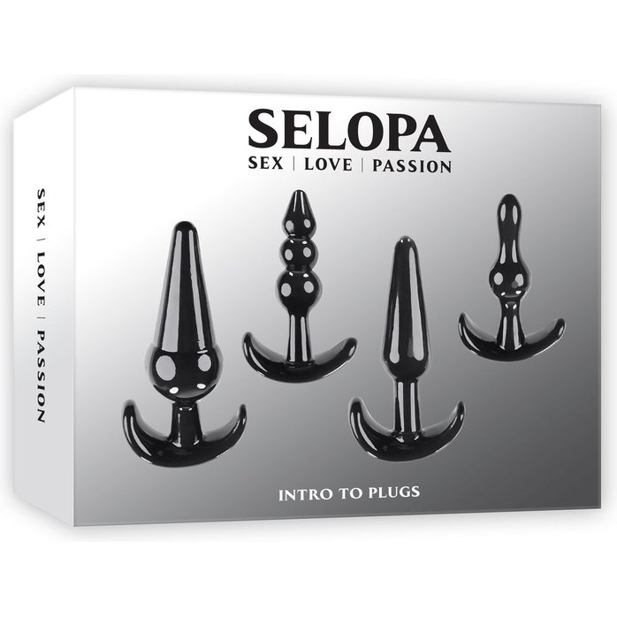 Набор из 4 анальных пробок-якорей Intro To Plugs. Фотография 4.