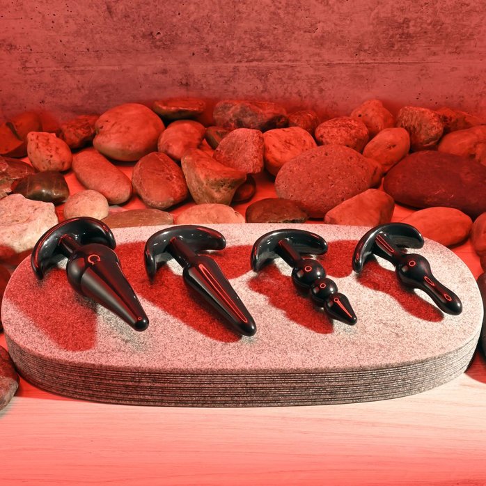 Набор из 4 анальных пробок-якорей Intro To Plugs. Фотография 5.