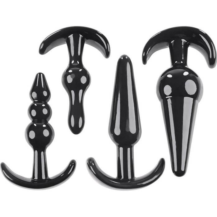 Набор из 4 анальных пробок-якорей Intro To Plugs