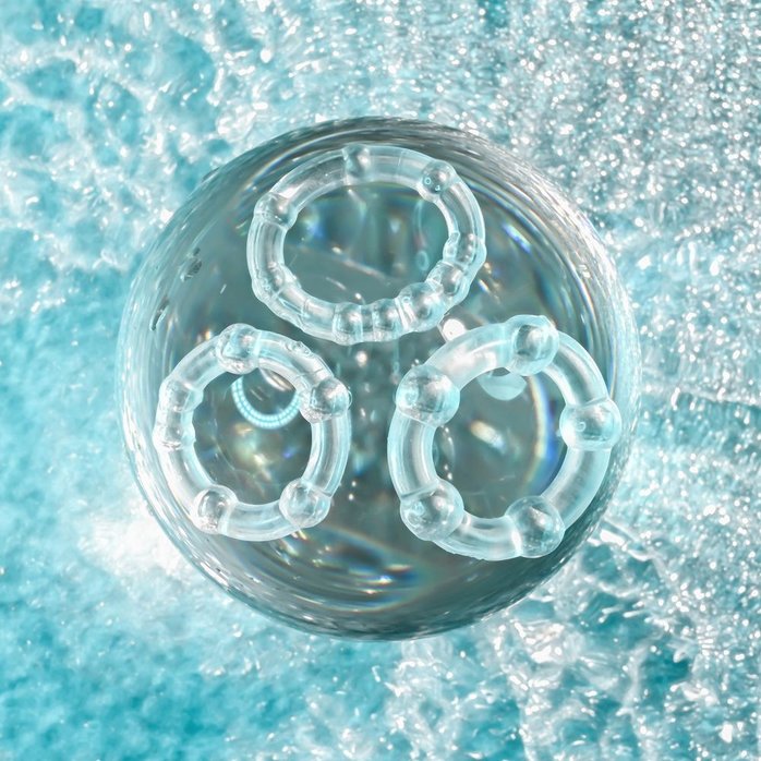 Набор из 3 эрекционных колец Erection Rings Set. Фотография 6.