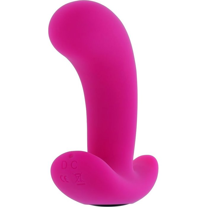 Розовый вибромассажёр простаты с пультом ДУ Hooking Up - 9,5 см