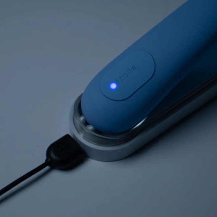 Голубой вибратор Iroha Mai Ruri - 17,4 см - IROHA Vibrators. Фотография 7.