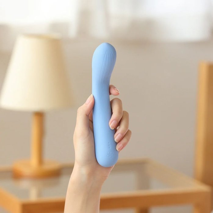 Голубой вибратор Iroha Mai Ruri - 17,4 см - IROHA Vibrators. Фотография 8.