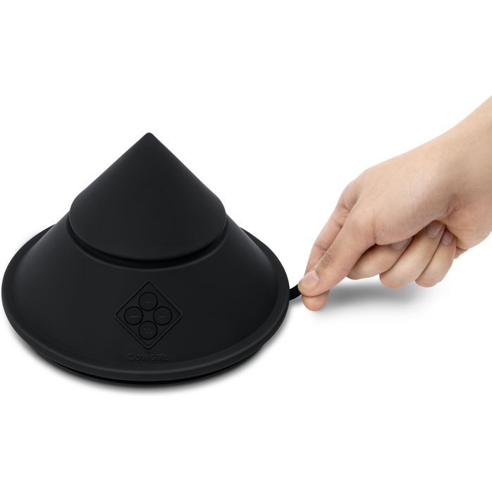 Конусный вибромассажер Cowgirl Cone с 2 насадками. Фотография 5.