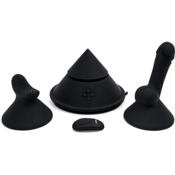 Конусный вибромассажер Cowgirl Cone с 2 насадками