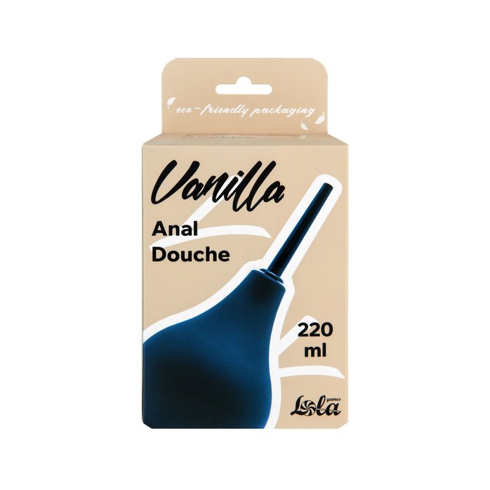 Черный анальный душ Anal Douche L - Vanilla. Фотография 3.