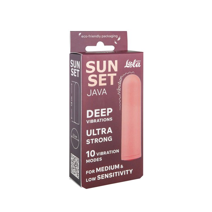 Нежно-розовая вибропуля Java - 7,8 см - Sunset. Фотография 5.