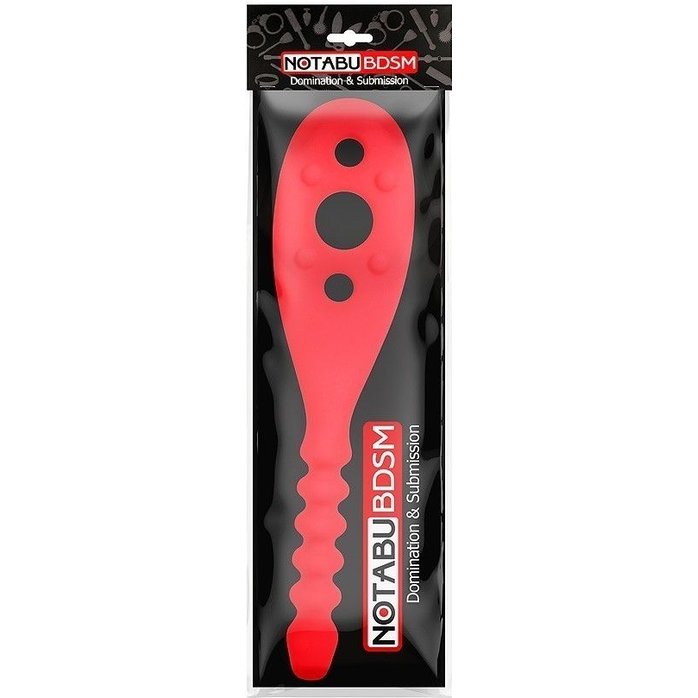 Красная силиконовая шлепалка - 30 см. Фотография 3.