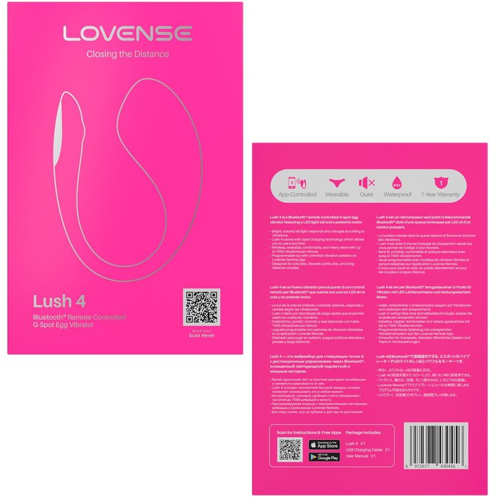 Розовое виброяйцо Lovense Lush 4. Фотография 6.