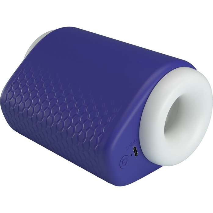 Синий автоматический вибромастурбатор Dj Lady - Pretty Love. Фотография 6.