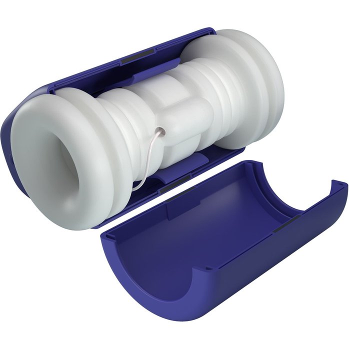 Синий автоматический вибромастурбатор Dj Lady - Pretty Love. Фотография 8.