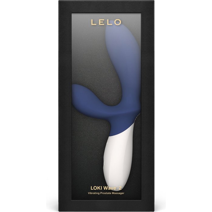 Синий вибромассажер простаты Lelo Loki Wave 2 - 19,6 см. Фотография 4.