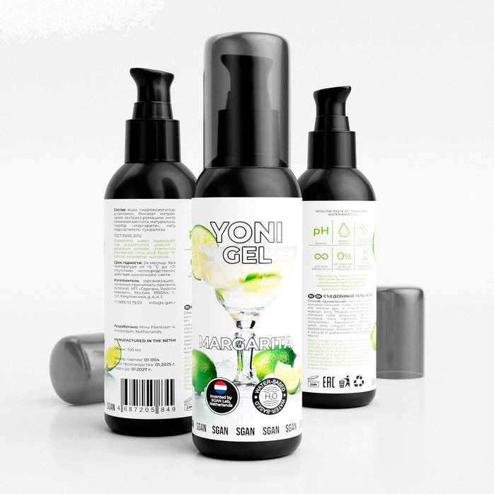 Лубрикант для орального секса SGAN со вкусом коктейля «Маргарита» - 100 мл. Фотография 2.