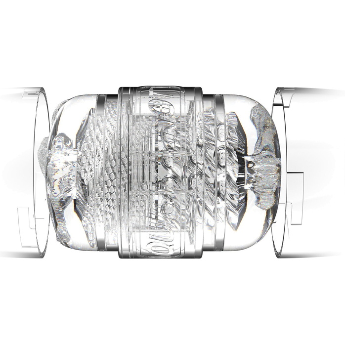 Прозрачный двусторонний мастурбатор Fleshlight Quickshot Mia Malkova. Фотография 5.