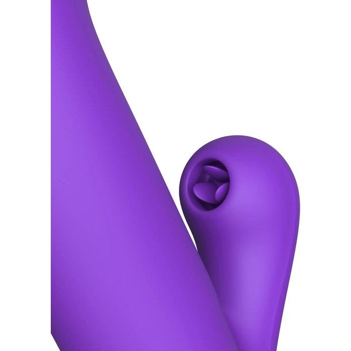 Фиолетовый вибратор-кролик Super Sonix Thruster - 22 см - Fantasy For Her. Фотография 5.