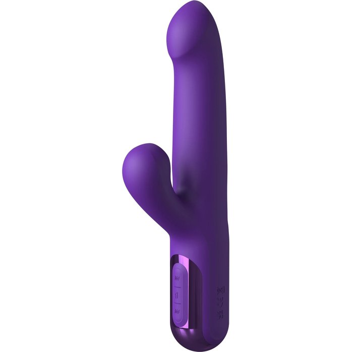 Фиолетовый вибратор-кролик Super Sonix Thruster - 22 см - Fantasy For Her