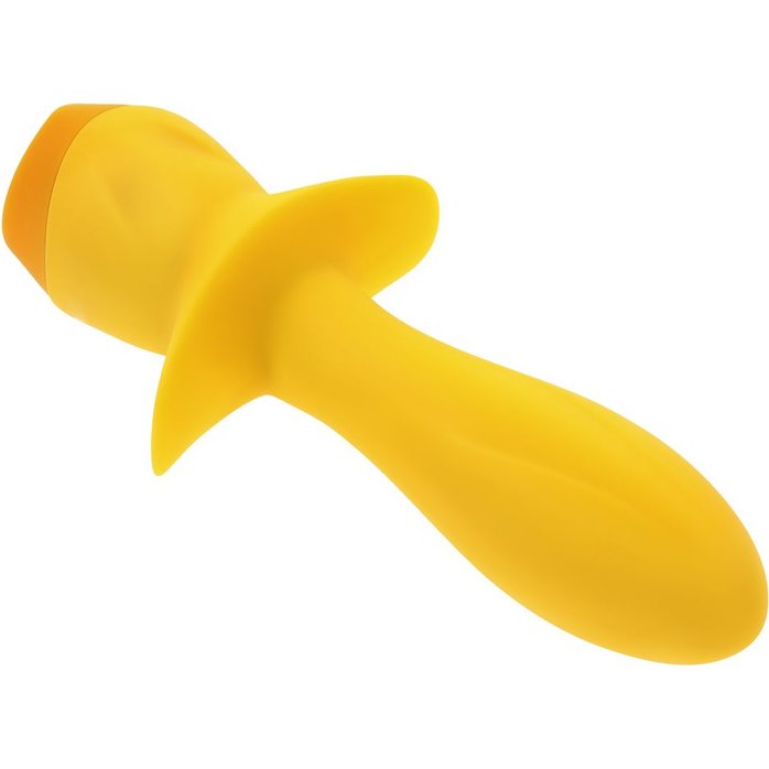 Желтая анальная вибропробка Mellow Yellow - 13,5 см. Фотография 5.
