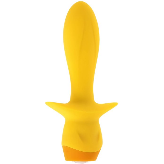 Желтая анальная вибропробка Mellow Yellow - 13,5 см