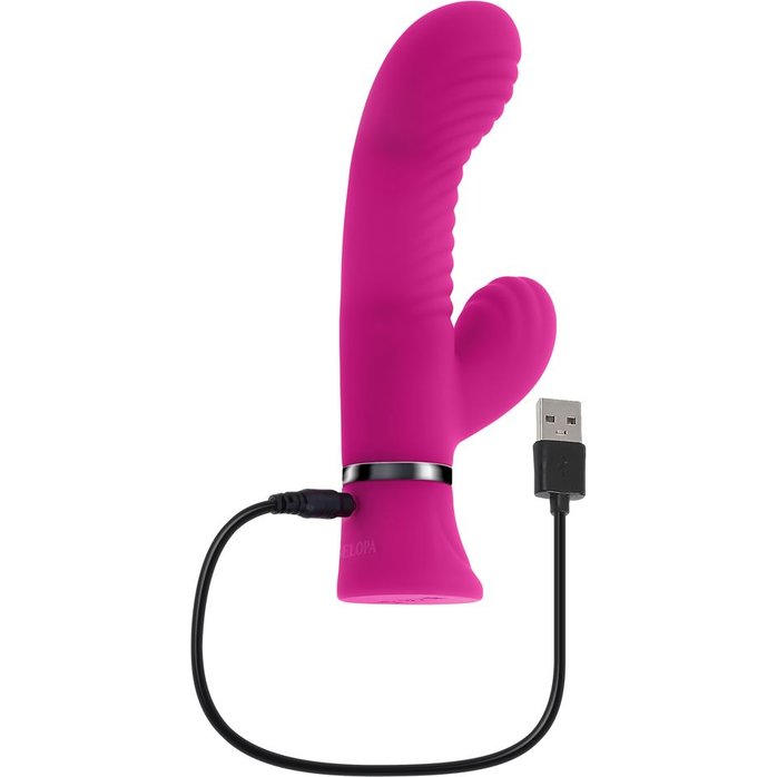 Розовый вибростимулятор-кролик Next Wave - 16,3 см. Фотография 5.