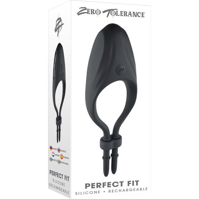 Черное эрекционное вибролассо Perfect Fit. Фотография 6.