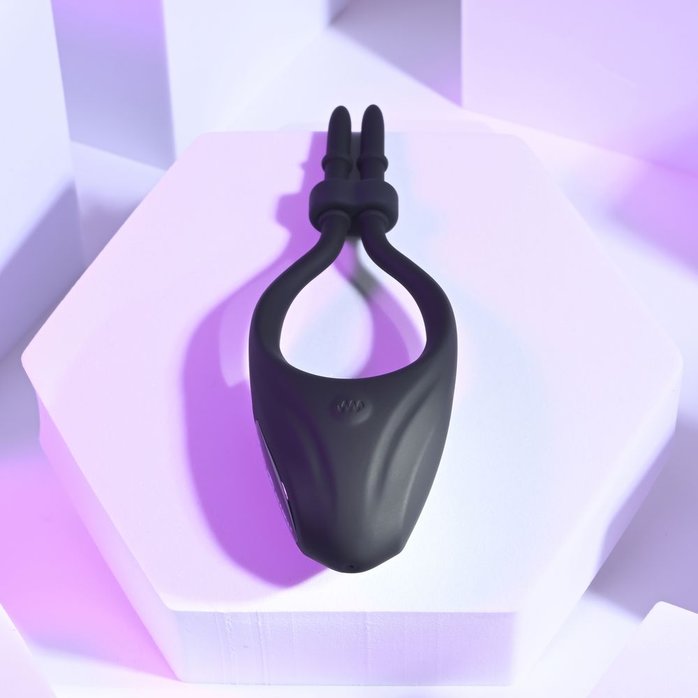 Черное эрекционное вибролассо Perfect Fit. Фотография 9.