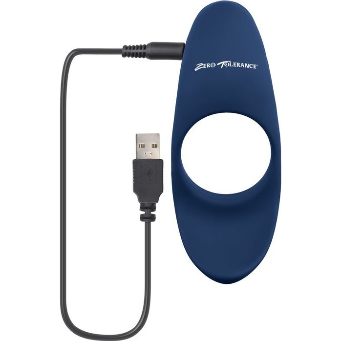 Синее эрекционное виброкольцо Cup ’Em. Фотография 6.