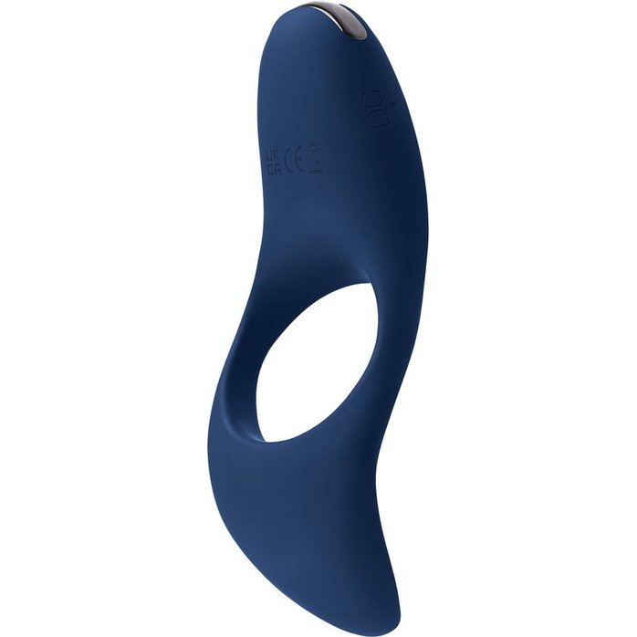 Синее эрекционное виброкольцо Cup ’Em