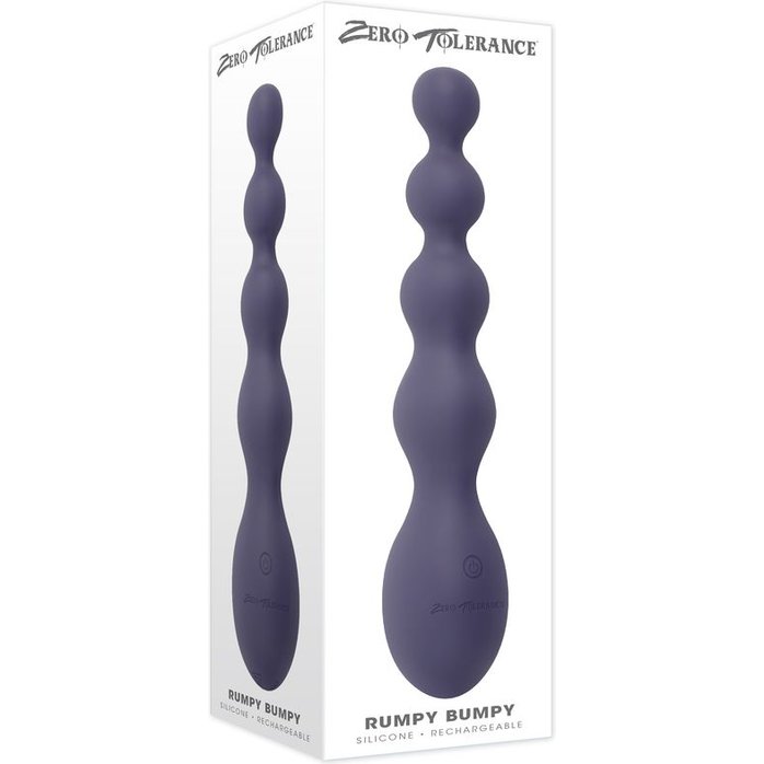 Серый вибростимулятор Rumpy Bumpy - 17,5 см. Фотография 6.