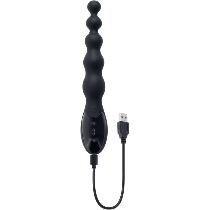 Черный анальный вибростимулятор Backdoor Baton - 24,1 см. Фотография 6.