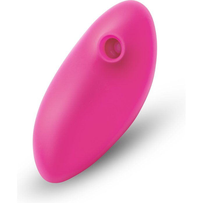 Розовый клиторальный вибромассажер Suck n’ Go. Фотография 4.