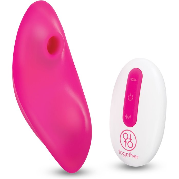 Розовый клиторальный вибромассажер Suck n’ Go