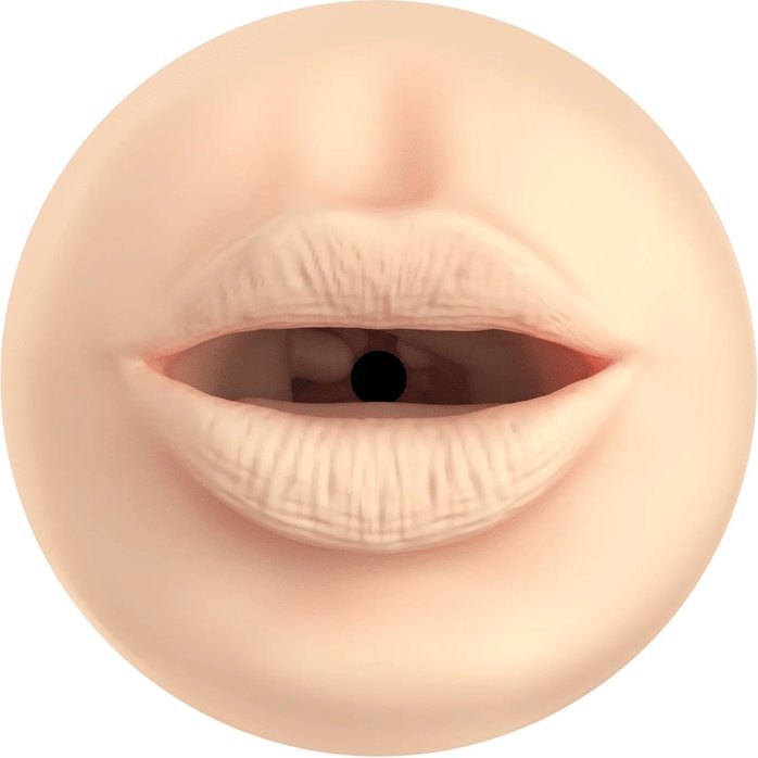 Телесный мастурбатор-ротик Feel Stroker Mouth. Фотография 2.