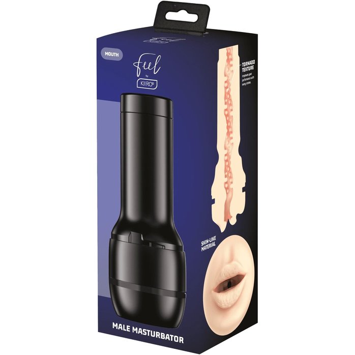 Телесный мастурбатор-ротик Feel Stroker Mouth. Фотография 5.