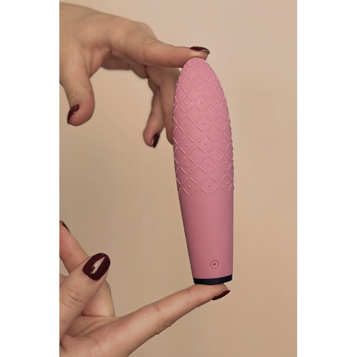 Розовый мини-вибратор с сенсорным управлением Lumi - Sensora. Фотография 4.