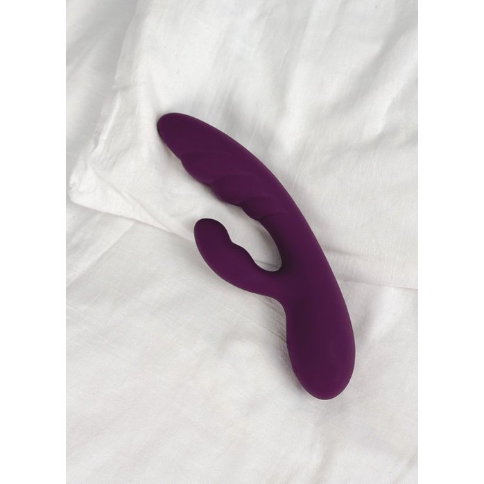 Фиолетовый вибратор-кролик Atlas - 19,8 см - Sensora. Фотография 5.