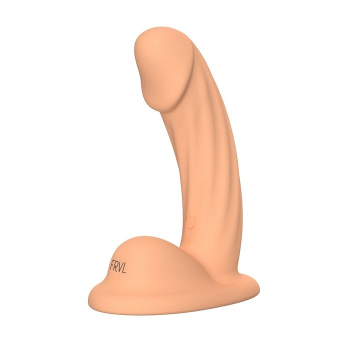 Телесный тактильный вибратор Mikki с присоской - 13 см - Sensora. Фотография 2.